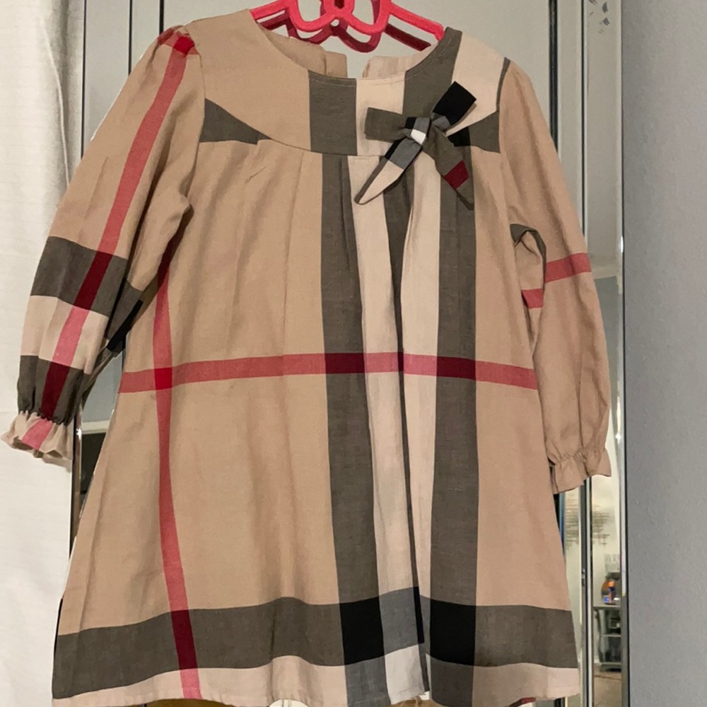 Burberry little girl dress classic print